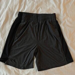 Under Armour Men's Charcoal and Black Athletic Shorts